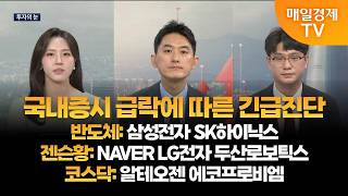 [투자의 눈] 국내증시 급락에 따른 긴급진단 / 삼성전자 SK하이닉스 / NAVER LG전자 두산로보틱스 /…