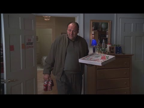 Tony Bringing Pizza And Apologizing To AJ - The Sopranos HD