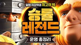🚨초비상🚨 역대급 승률 찍어버린 밸패 이후 최고의 덱 ㄷㄷ【클래시로얄 덱추천】 - Deck Guide by HemagoonCR