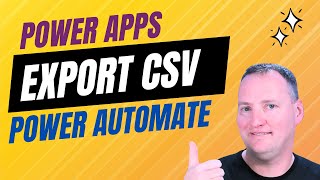 Power Apps Export CSV then create file and email it