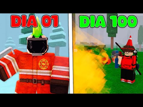 SOBREVIVI 100 DIAS COMO PYROMANIACO NO 99 NOITES NA FLORESTA