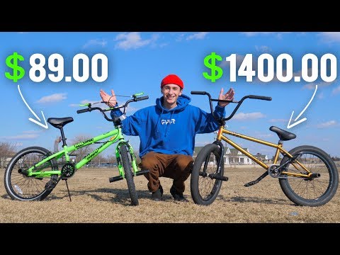 $80 WALMART BMX BIKE VS $1400 BMX BIKE (WHAT'S THE DIFFERENCE?)