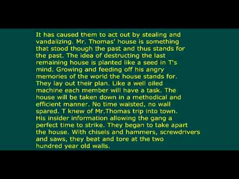 "The Destructors" Literary Analysis