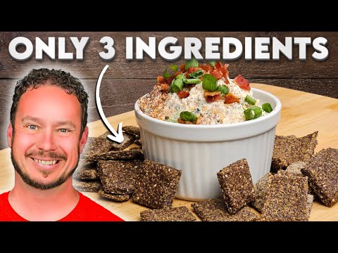 3 Ingredient Crackers + Ranch Crack Dip - So Easy, So AMAZING!