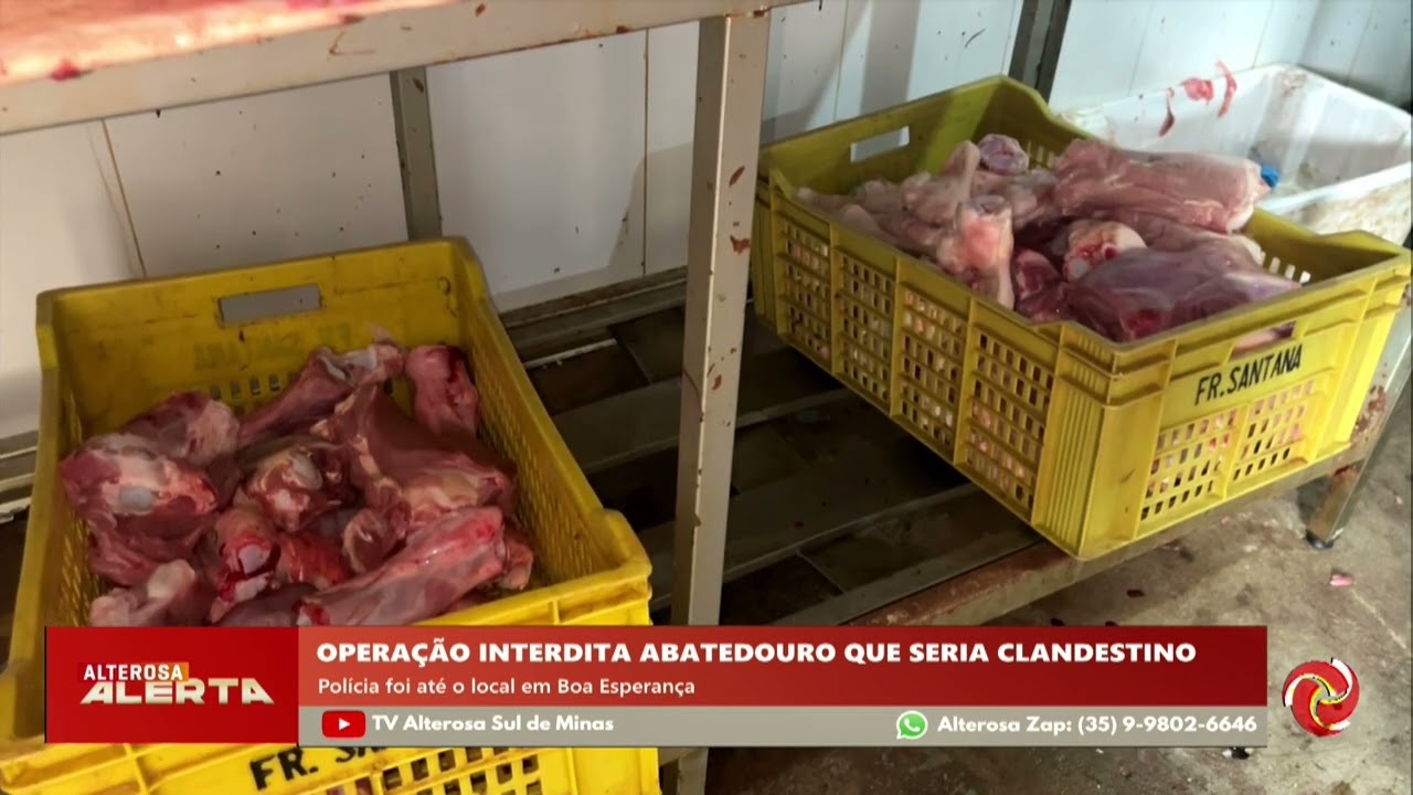 Abatedeouro clandestino é interditado em Boa Esperança