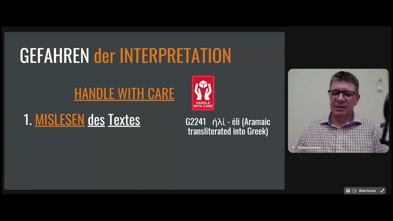 05.07 | Bibel verstehen: Interpretieren Teil 2