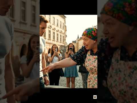 BABCIA DBA O TURYSTE #zabawa #śmieszne #veo3 #memy #polska #babcia #ai #viral #2025 #shotrs #turysta