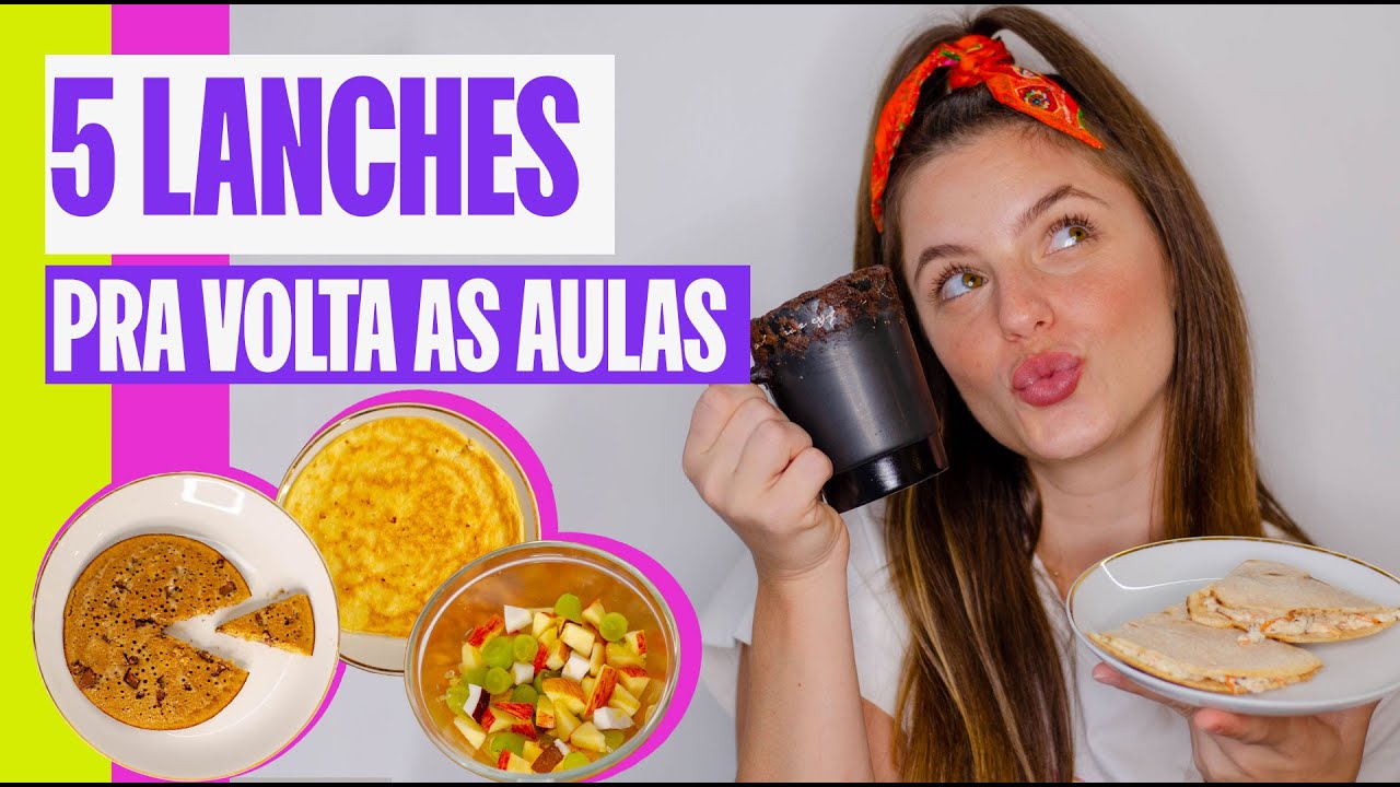 5 LANCHEIRAS SAUDÁVEIS PRÁTICAS DOCES E SALGADAS (OS ADULTOS TAMBÉM VÃO AMAR)