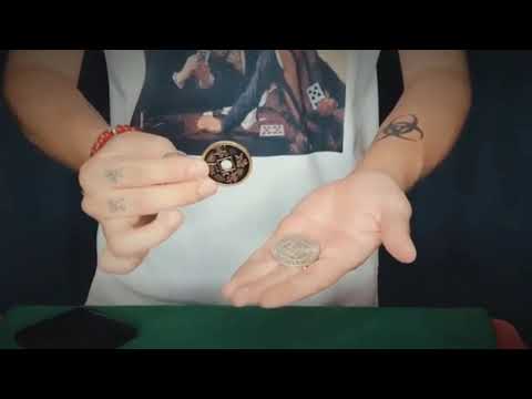 Hopping Half Morgan and Chinese Palace coin version by Oliver Magic