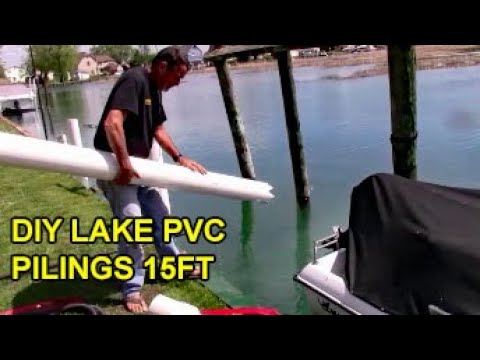 How to Jet PVC Boat Pilings - Great Boat Protection From Seawall