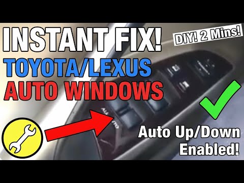 How To Fix Power Window Switches On A Lexus/Toyota (after Changing The Battery)