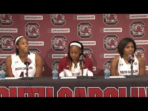 Alaina Coates, Tiffany Mitchell, Tina Roy Post-Game Press Conference (Newberry) - 11/6/15