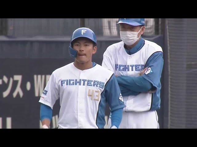 【ファーム】ファイターズ・水野達稀 ルーキーのタイムリーで再び同点!! 2022年6月7日 北海道日本ハムファイターズ 対 横浜DeNAベイスターズ