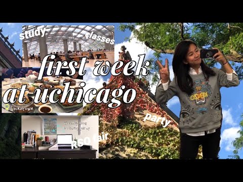 First Week at UChicago | student life, classes, rso fair, party?