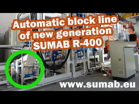 SUMAB R-400 – δονητική πρέσα για μπλοκ και κυβόλιθους (6.900 μπλοκ/8ωρο)
