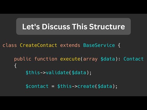 Laravel Service Example: Sub-Services and Private Methods