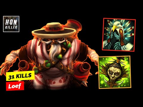 HoN Drunken Master SHAMAN'S HEADDRESS with SHRUNKEN HEAD