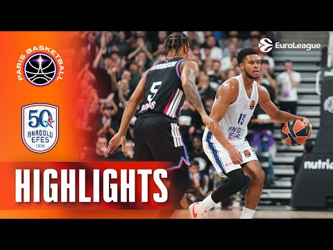 Larkin Lights the Way | Paris -  Efes | R7 BASKETBALL HIGHLIGHTS 2025-26