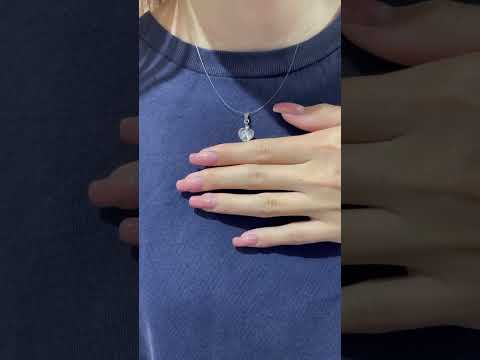 Оригинальный подарок девушке - кулон на леске-невидимке "Хрустальное сердце" медицинская сталь в коробочке - фото 1 - id-p1874574975