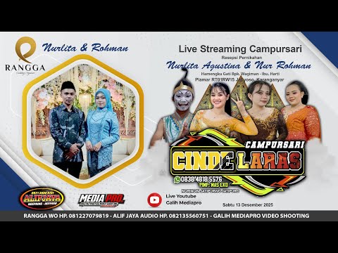 Live CS. CINDE LARAS - Pernikahan NURLITA & ROHMAN - Rangga Wo - Galih Mediapro