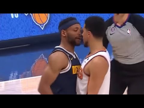 Devin Booker Tries To Fight Jamal Murray And The Whole Nuggets Team