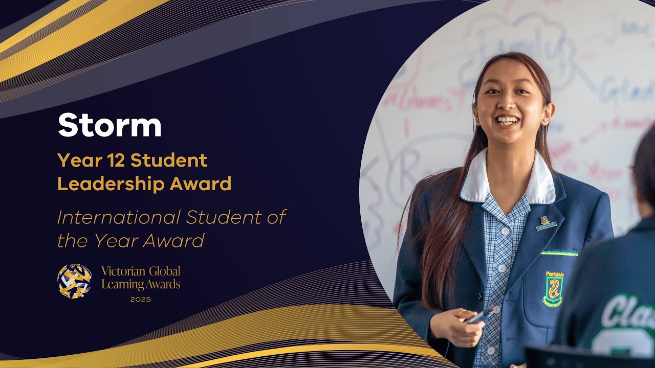 Student Leadership & International Student of the Year (Victorian Global Learning Awards 2025)