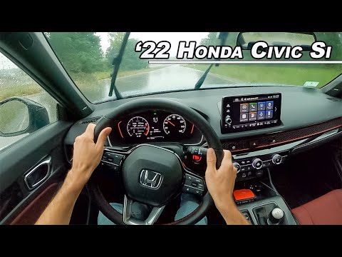 Why I Love Driving In Rain - 2022 Honda Civic Si  (POV Drive Binaural Audio)