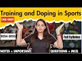 Training And Doping In Sports Class 11 Training And Doping In Sports Physical Education Ch 10
