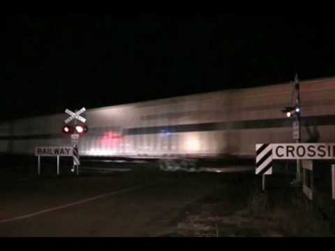 SCT Train at Night Through Pura Pura - Australian Trains, Victoria