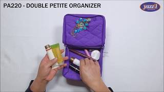 PA220 Double Petite Organiser | Yazzii Travel Bags