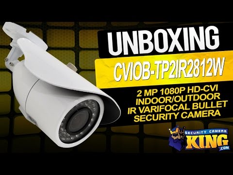 Unboxing - 2 MP HD-CVI  Indoor/Outdoor IR Varifocal Bullet Security Camera - CVIOB TP2IR2812W