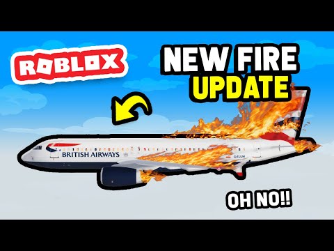 NEW FIRE UPDATE in Cabin Crew Simulator (Roblox)