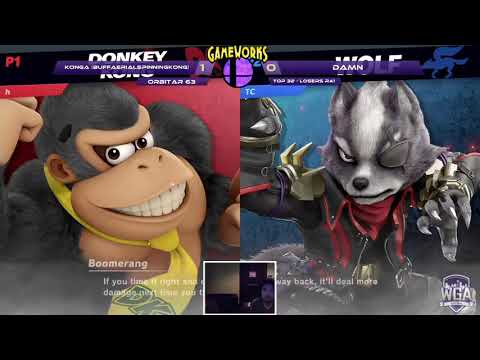 WeS | Konga (Donkey Kong) vs DAMN. (Wolf) - Orbitar 63 - Top 32