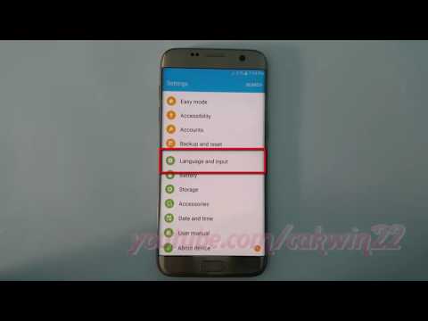 Samsung Galaxy S7 Edge : How to Enable or Disable High contrast Samsung Keyboards