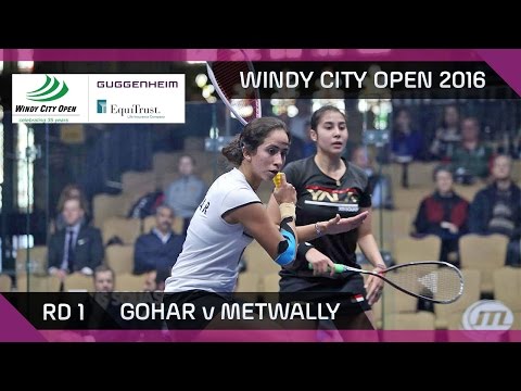 Squash: Gohar v Metwally - Windy City Open 2016 - Women's Rd 1 Highlights