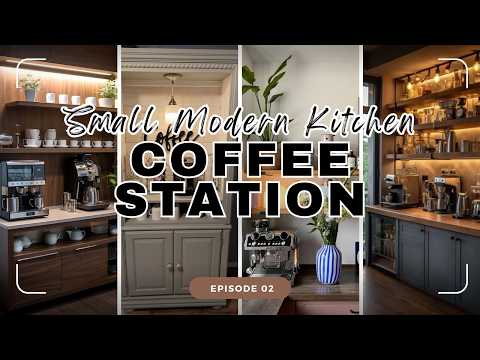 200+ Small Modern Kitchen Coffee Station Ideas for Home That Is Perfect Coffee Bar