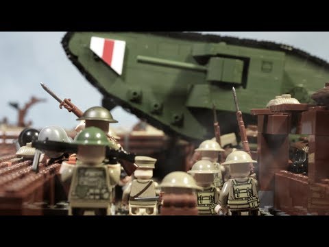 LEGO WW1 battle of the Somme (Tank attack) lego stop motion. Part 2.