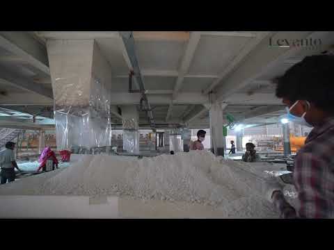 White polished natural reddish quartz slab