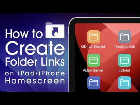 How to Create Folder Links on your iPad/iPhone Homescreen