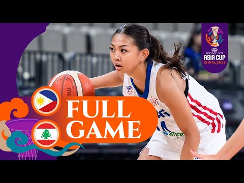 Philippines v Lebanon | Full Basketball Game | FIBA Women's Asia Cup 2025-Division A