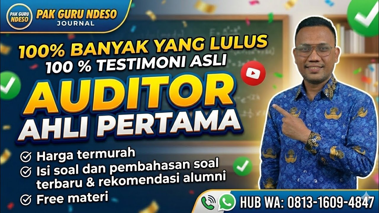 CONTOH SOAL SKB CPNS AUDITOR AHLI PERTAMA | REKOMENDASI SOAL - SOAL 2024 | SOAL JITU