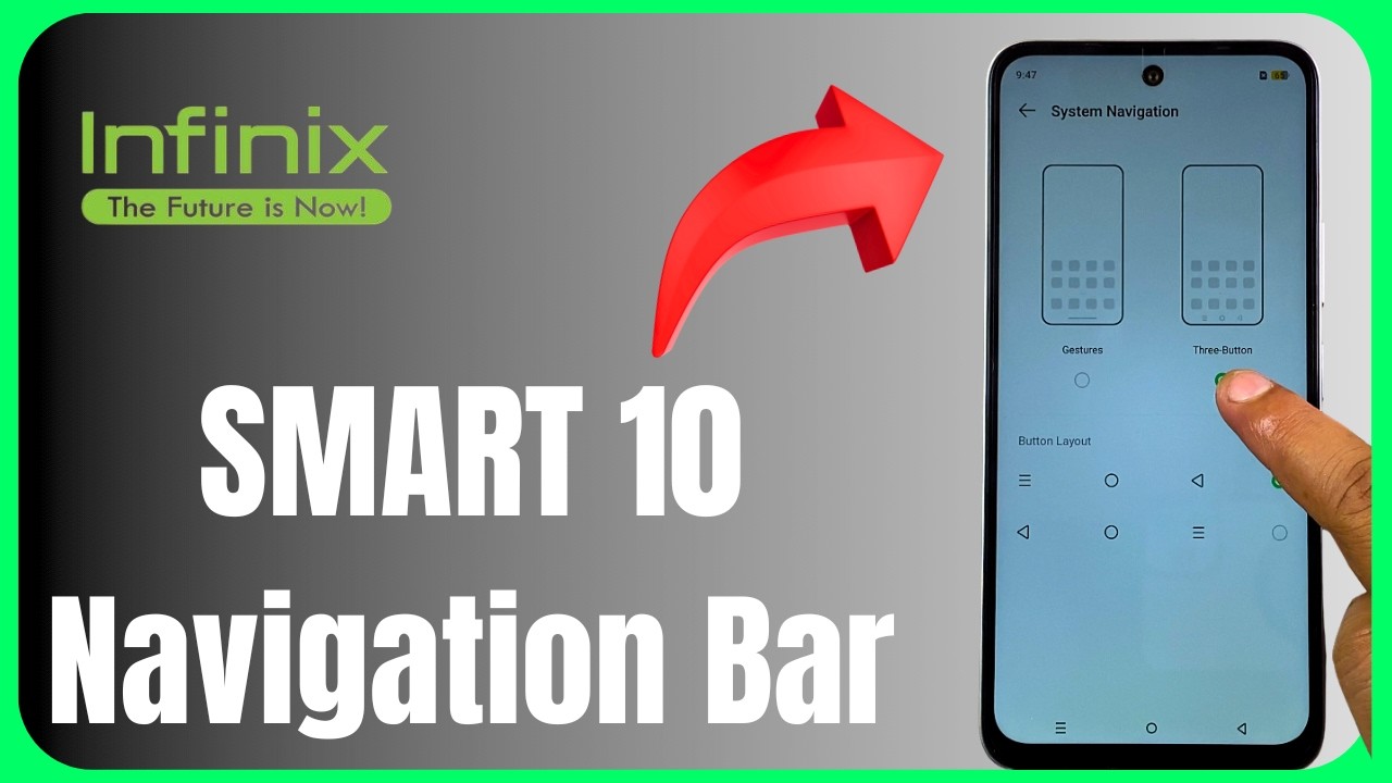 🔘 Infinix Smart 10 Navigation Bar Settings 😱📱 | Buttons & Gestures Tutorial 🔥