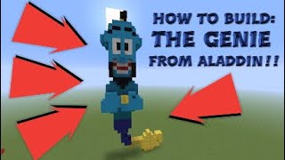 Minecraft - How to Build Genie from Aladdin!!
