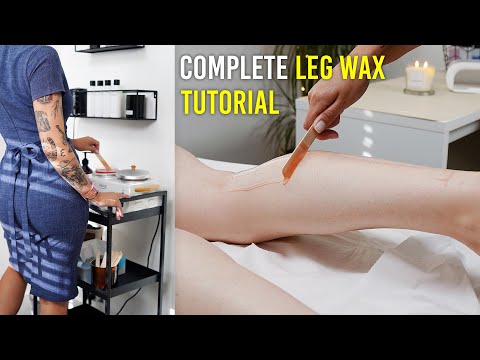 Professional Full Leg Waxing Tutorial For Beginners