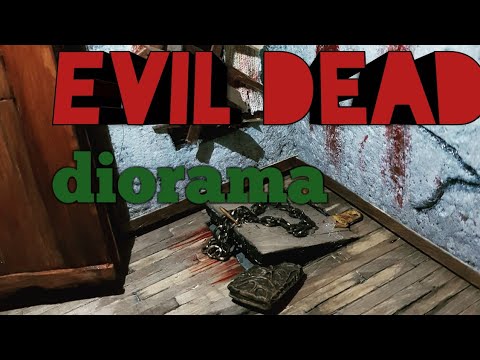 Evil Dead cabin diorama