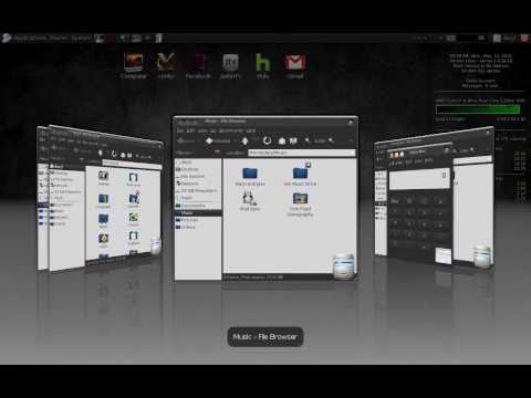 Linux / Compiz Fusion, Emerald Manager, Conky