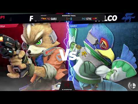 P42 Garu (Falco) VS P42 Stix (Fox) - Winners Final- BlackSpotted Trinity SSBU Tournament