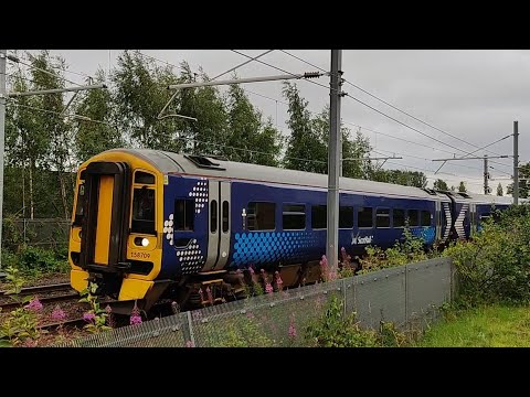 ScotRail 158709 on the Coatbridge Curve (07.08.22)