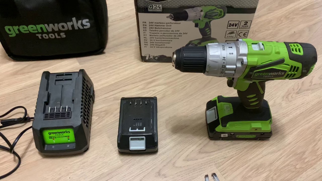 Гайковерт аккумуляторный GREENWORKS 3801307 24В 280Нм 1/4'' БЕЗ АККУМ и ЗУ