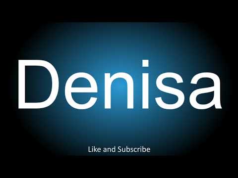 How to correctly pronounce in Romanian - Denisa.